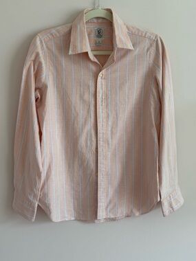 Vintage JG Hook Light Pink Stripe Button-Down Shirt